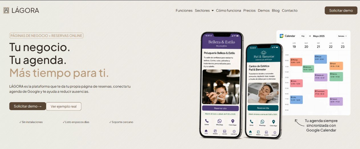 Aplicación web LÁGORA para negocios y comercio local